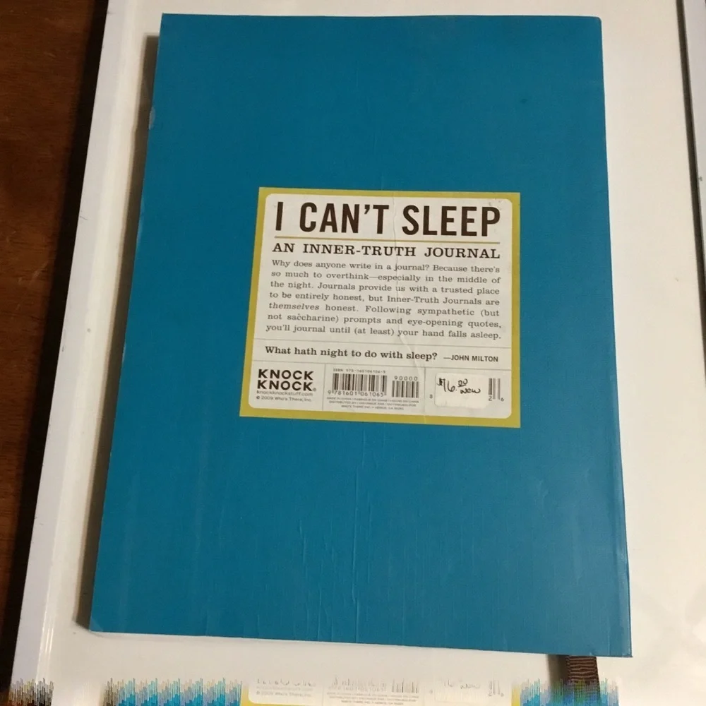 I Can’t Sleep Journal